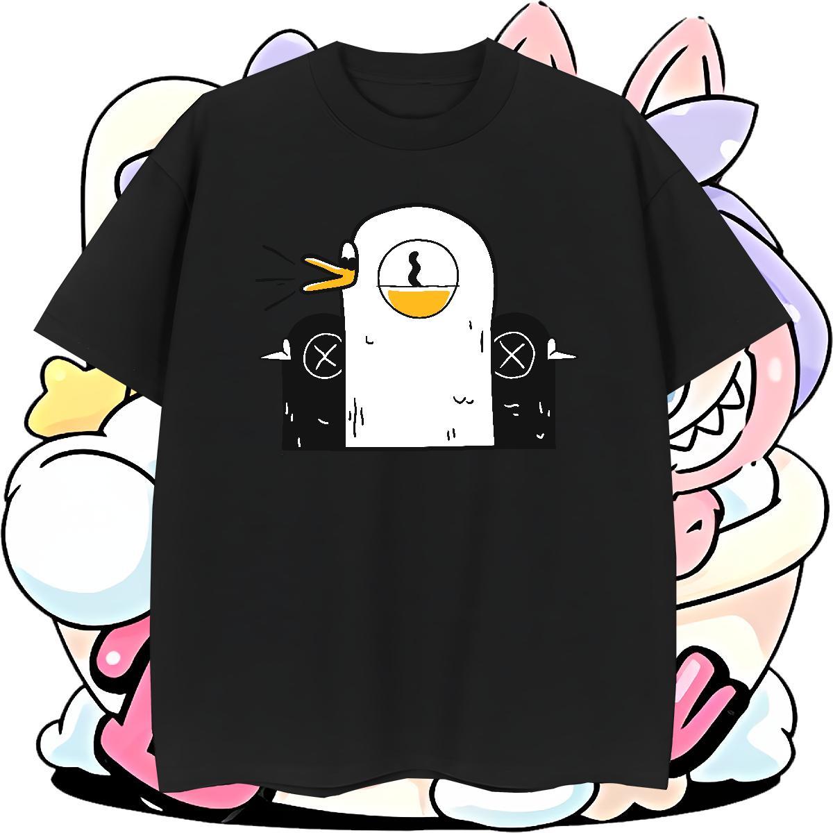 2024 Summer T Shirt For Man 230g Pure Cotton chicken Casual Tees Round Neck Short Sleeve Cool Mens Tshirts DIY Printed