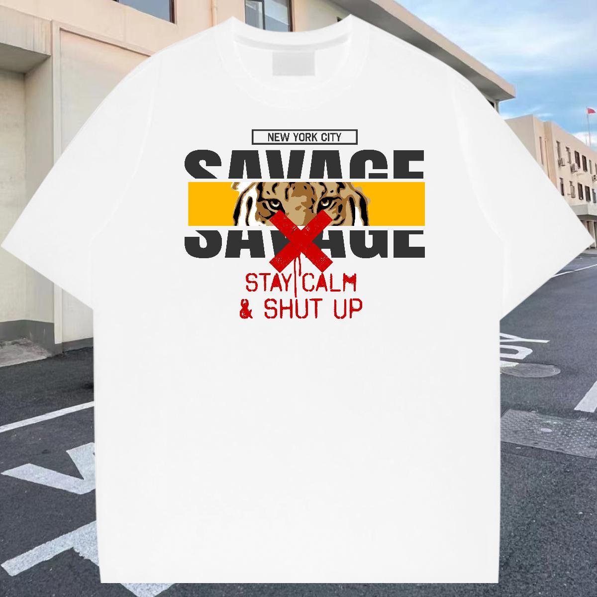 Loose Tshirts 100% Cotton 230g Daily Outfit Custom Cartoon Breathable Classic Men T Shirts Clothings