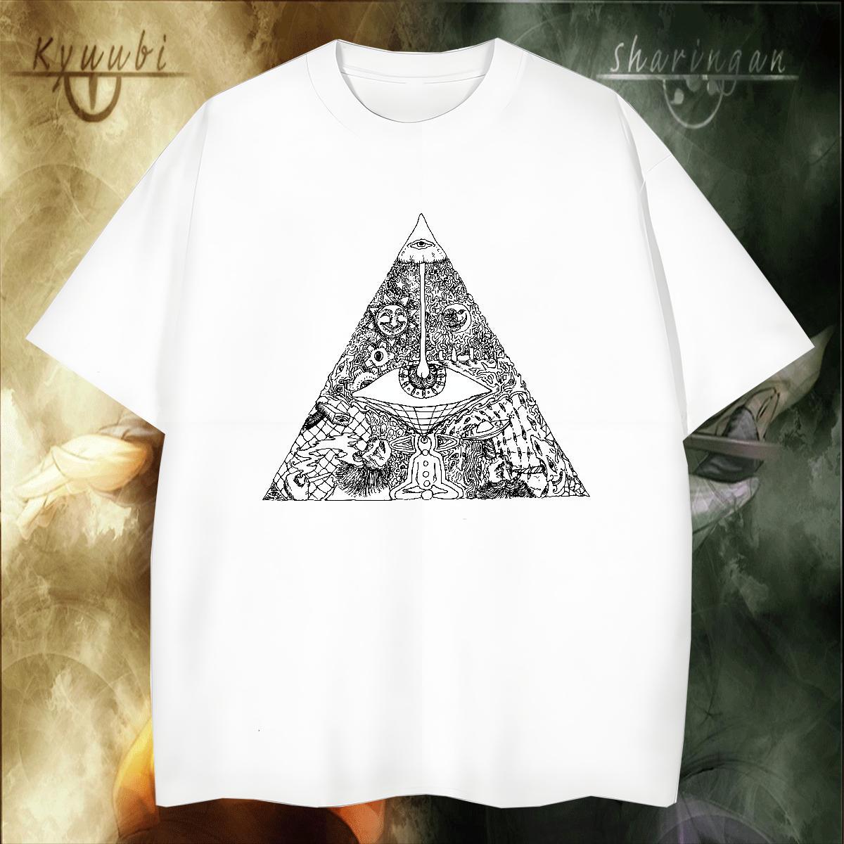 Customized T Shirts Men eye of the devil Tops Shirt 230g Cotton Street wear Hip Hop Unisex Custom Big Size Breathable Men Clothes T-Shirt