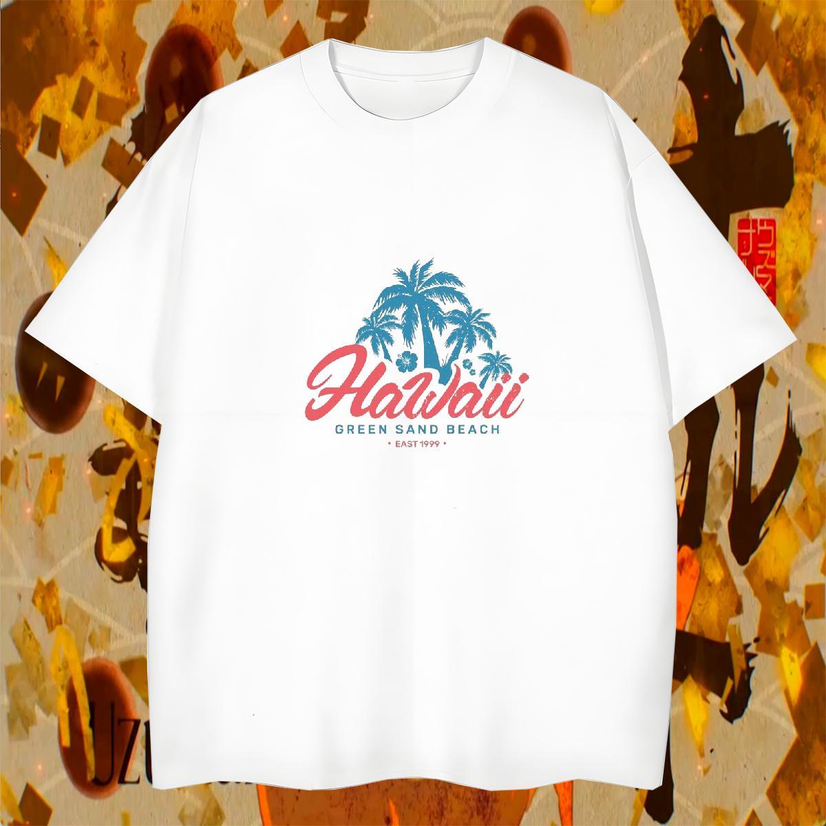 TOP Quality Mens Tshirts 230g Pure Cotton Anime Printing Street Custom Big Size Breathable Short Sleeve Fashion Designer Man T Shirts Tees Shirts