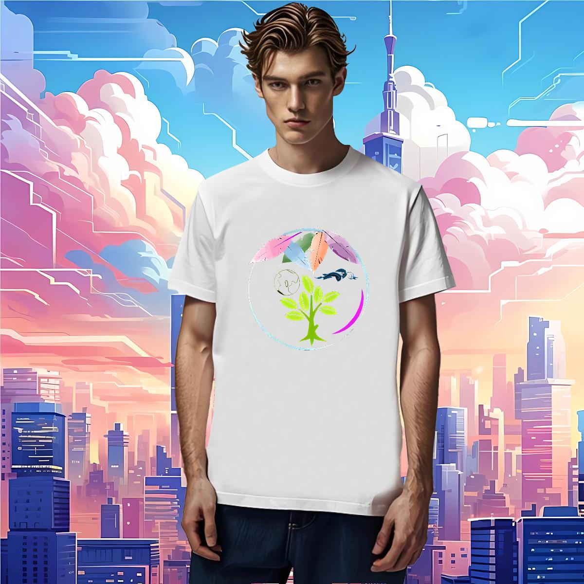 T Shirts Men 230g 100% Cotton tree Hip Hop Street Breathable Short Sleeve Skull Men Tees New Popular Tee Shirt