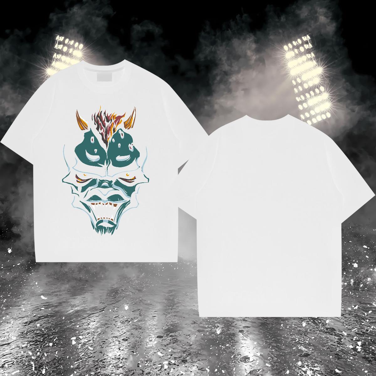 Mens T Shirts 230g Pure Cotton icon Hip Hop Street Short Sleeve O-Neck Anime Print Mens Tshirts New Arrival Comfortable Clothings