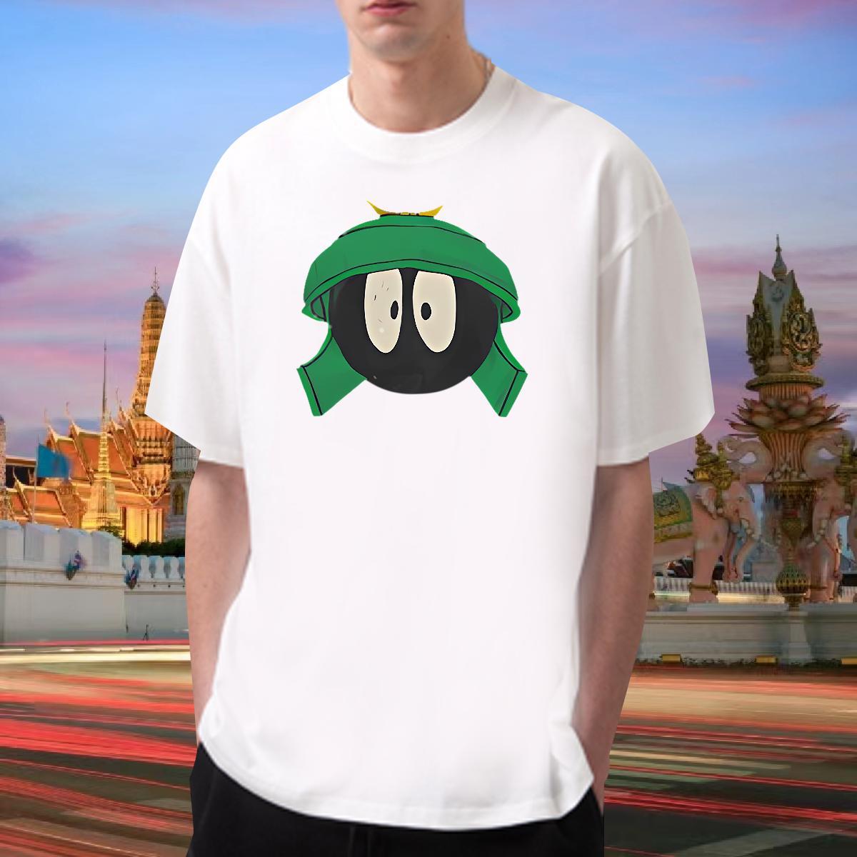 Mens T Shirts 230g Pure Cotton game Sports Casual Short Sleeve O-Neck Skull Mens Tshirts 2024 Summer Cool Tops