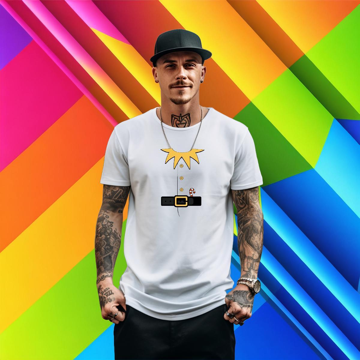 2024 Summer T Shirts Men 230g 100% Cotton Christmas Hip Hop Polos Breathable Crew Neck Cool Design Men Tees DIY