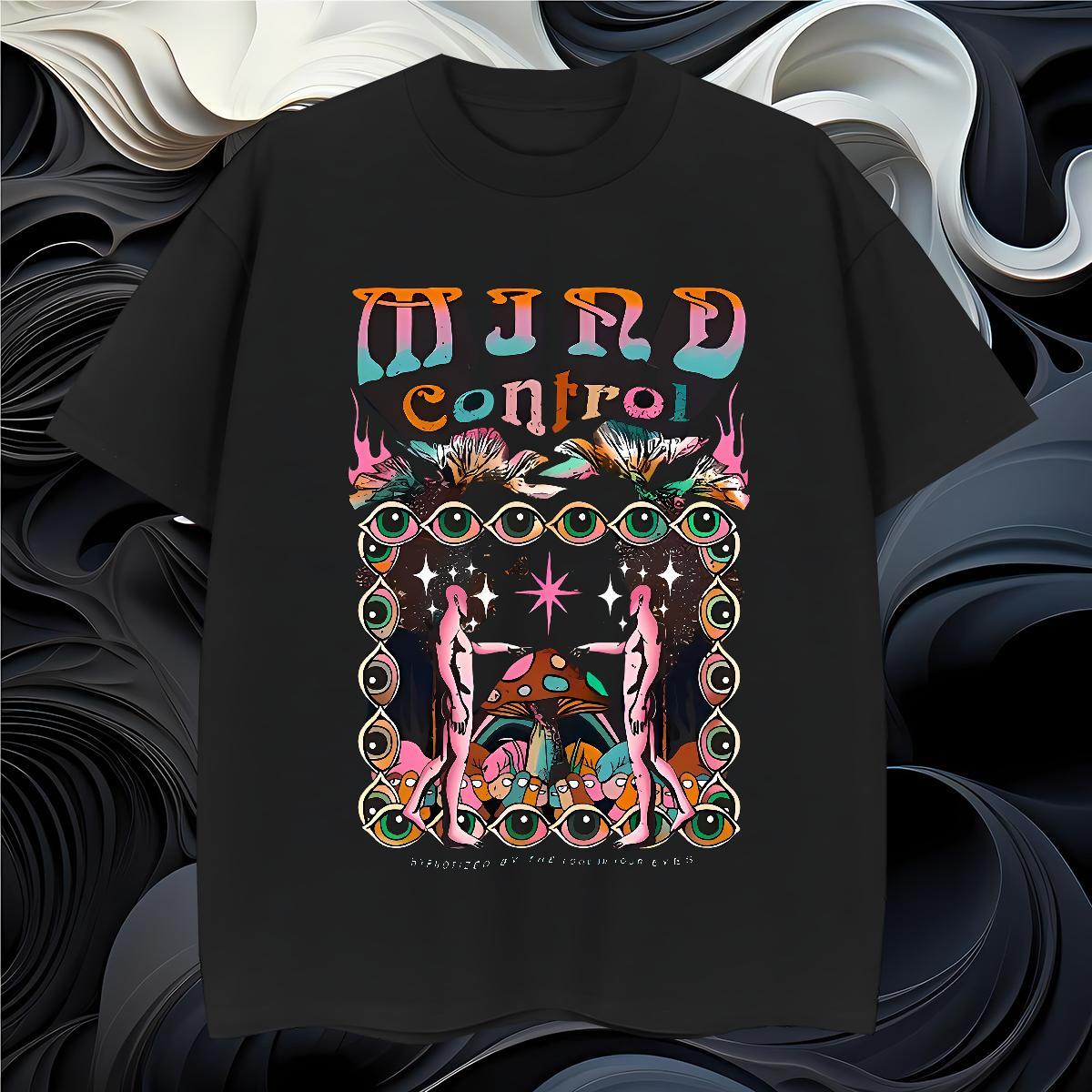 T shirt 100% Cotton 230g mushroom Sport Pure Cotton Anime Print Men Tees Customized Soft Tees Shirts