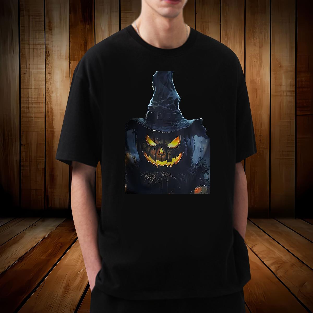 Custom T-Shirts for Men 100% Cotton 230g pumpkin Home Outdoor Tshirts Breathable Soft Classic Men Clothes T-Shirt Oversized