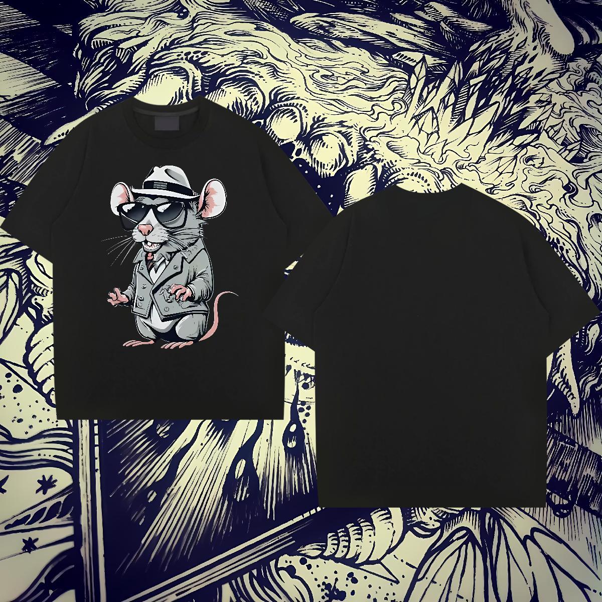 Comfortable Tshirt for Man Woman 230g Pure Cotton Sports Casual mouse Plus Size Custom Crew Neck Breathable DIY Customized T-Shirts for Men Top Tees