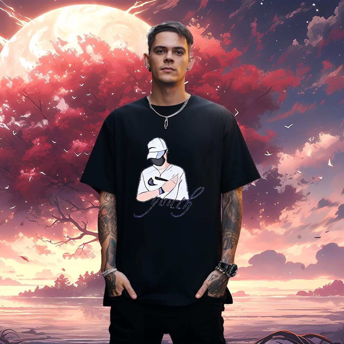 T shirt 230g Pure Cotton painting Casual Breathable Soft Custom Cartoon Men Tops Tees Classic Wholesale Tops Shirt