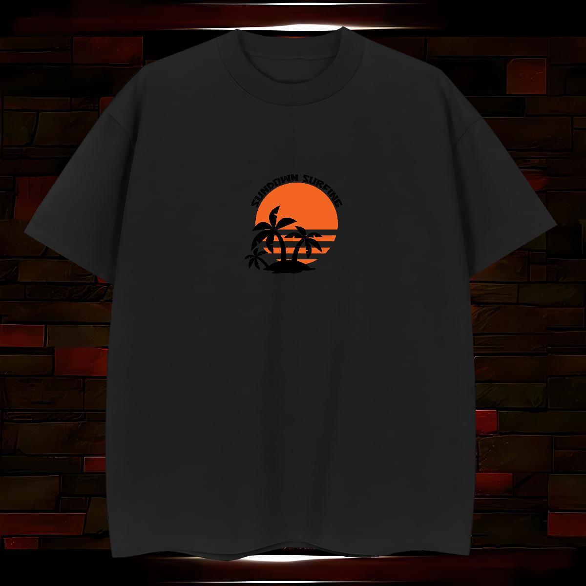 T Shirt For Man 230g Pure Cotton tree Street Wear O-Neck Short Sleeve DIY Men Clothes T-Shirt 2024 Wholesale Tee Shirt