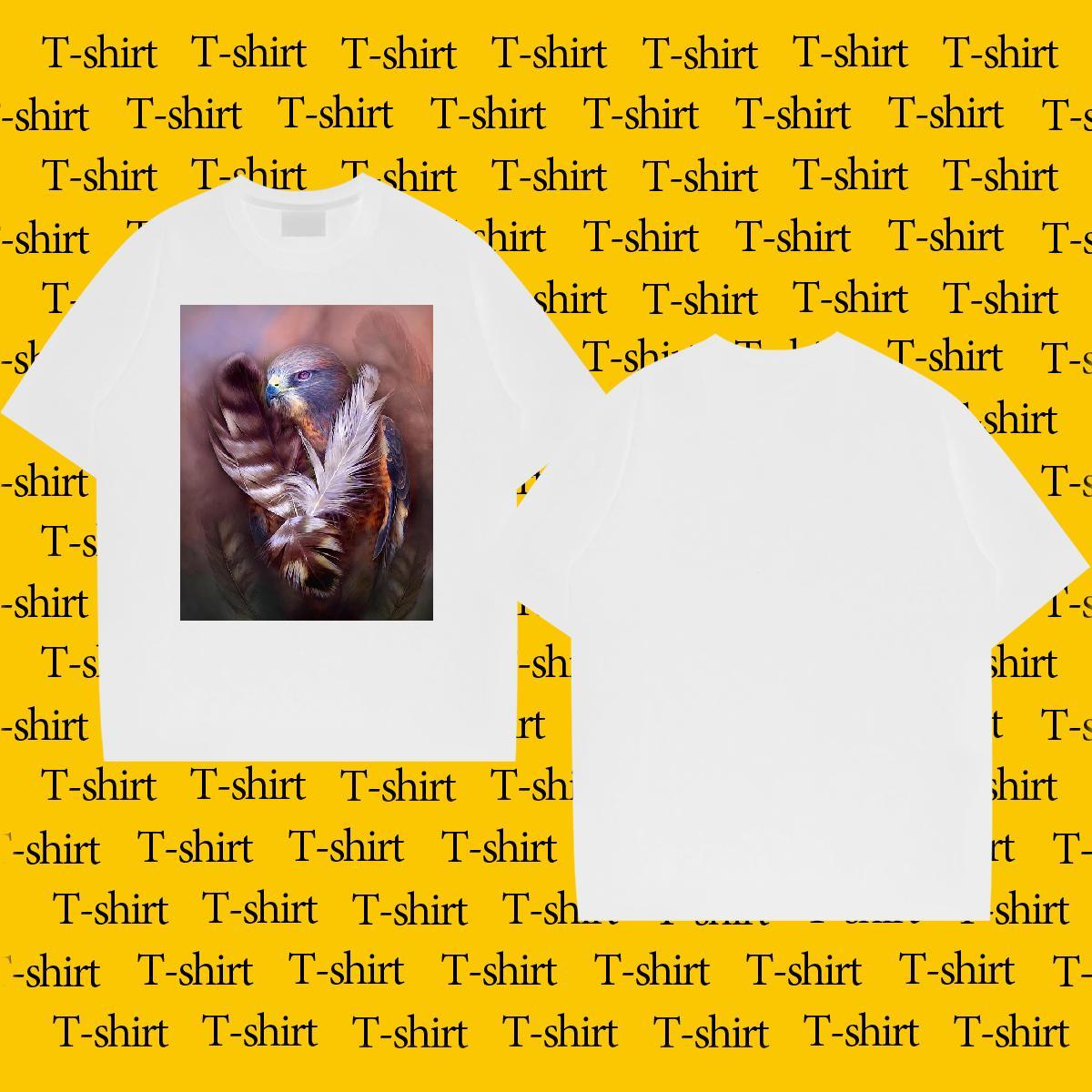 Man T Shirts 230g Cotton cool Casual Breathable Crew Neck Black Oversized Tshirts 2024 Designer Soft Polos