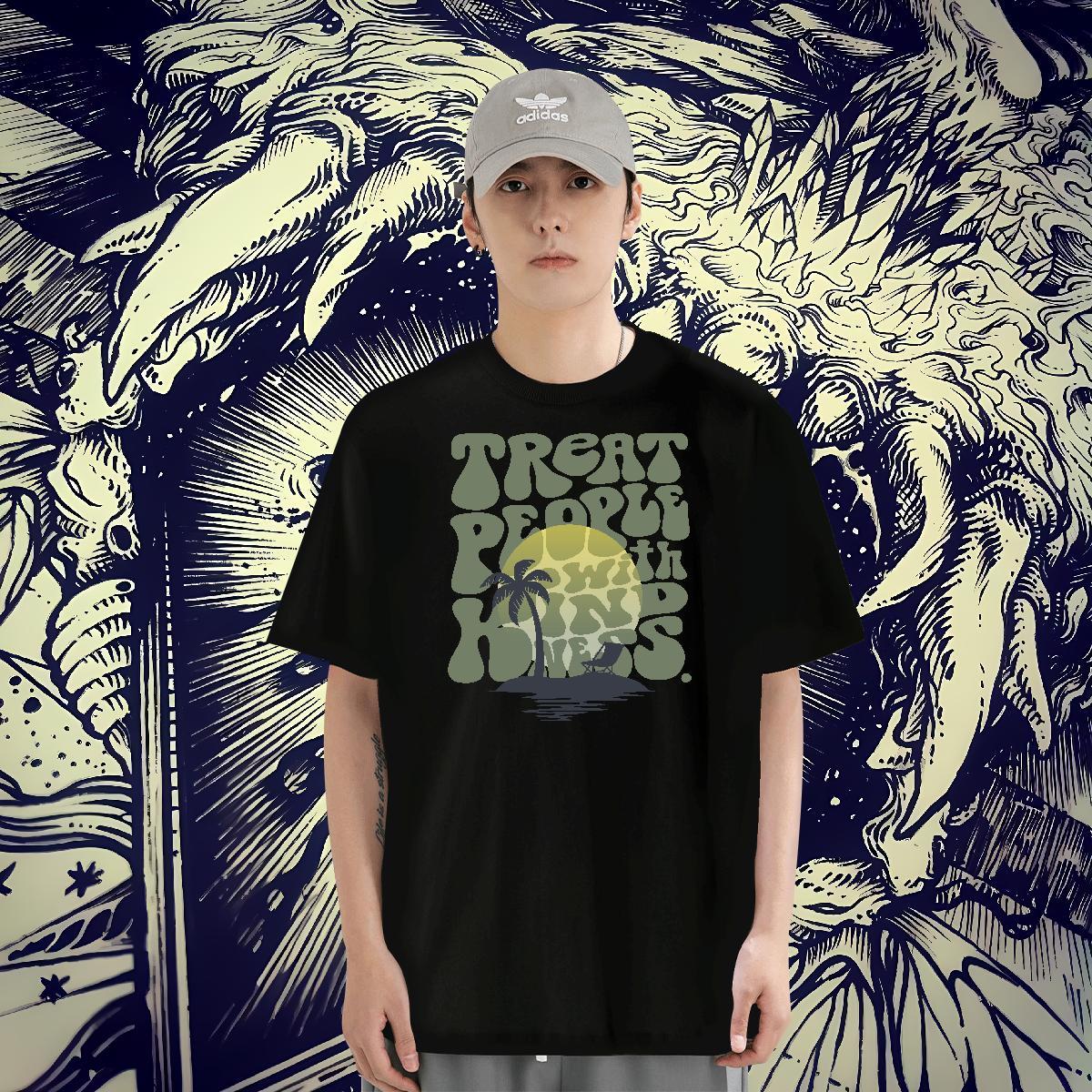 Designer Mens Tshirts 100% Cotton 230g Street Graphic Breathable Short Sleeve New Designer T shirt Clothes