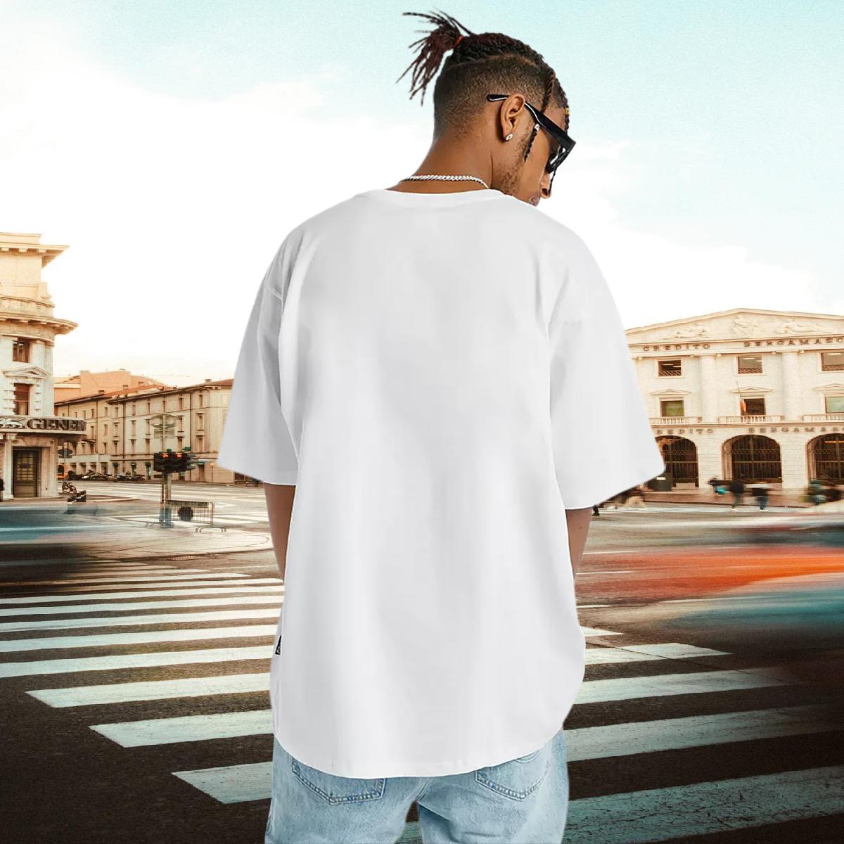Popular T Shirts Men lion Short Sleeve Soft Street Wear Oversized 230g 100% Cotton Tshirt for Man Woman DIY Tops