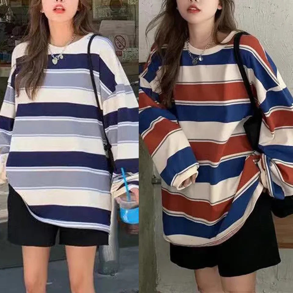 Sweatshirt Women Harajuku Pullovers Korean Fashion Couples Matching Long Sleeve 240806