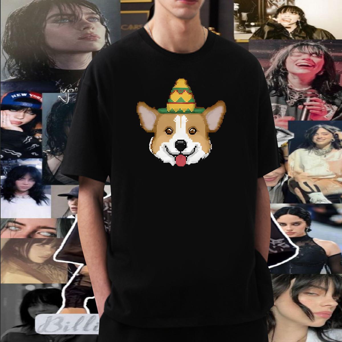 Free Shipping Man T Shirts 230g 100% Cotton dog Street wear Hip Hop Tees Shirts O-Neck Short Sleeve Cool Design Couples T Shirts Custom Printing