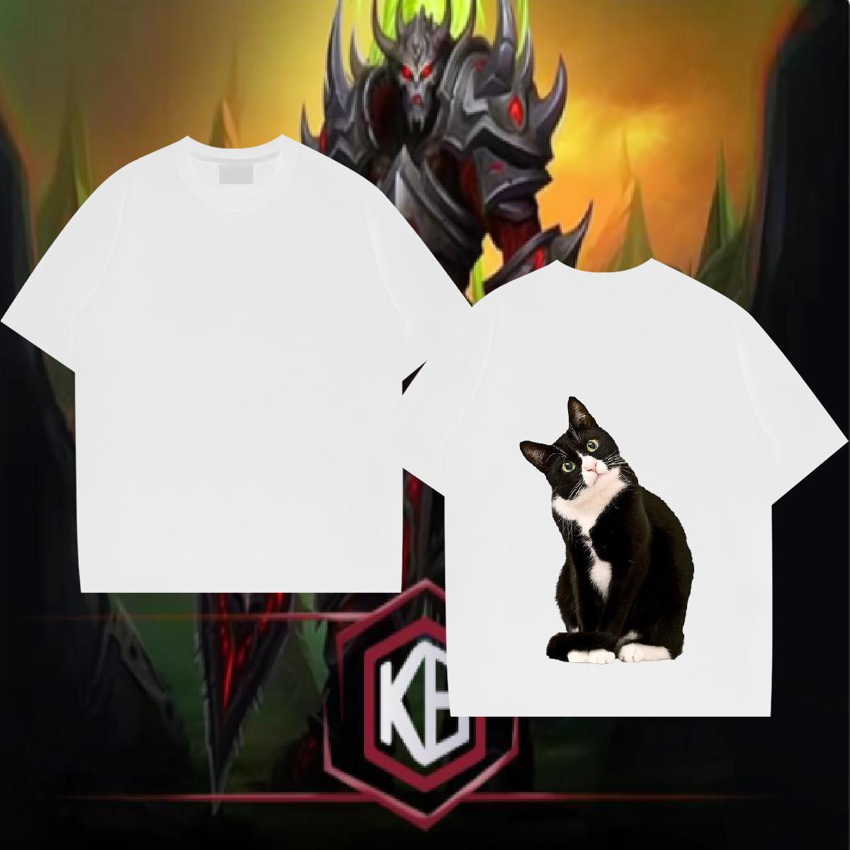 Classic T Shirts Men 230g Cotton cute Daily Wear Tops Crew Neck Unisex Men Clothes T-Shirt Asian Size