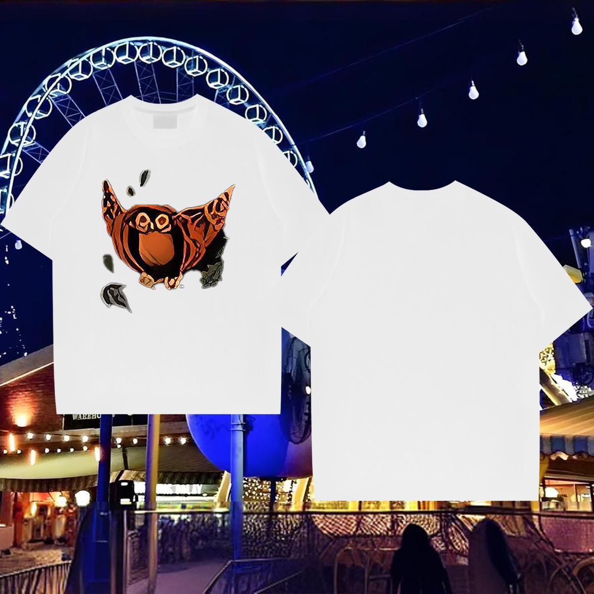 DIY Customized T-Shirts 100% Cotton 230g halloween Outdoor Tops Breathable Short Sleeve Loose Mens Tshirts Custom Print Plus Size