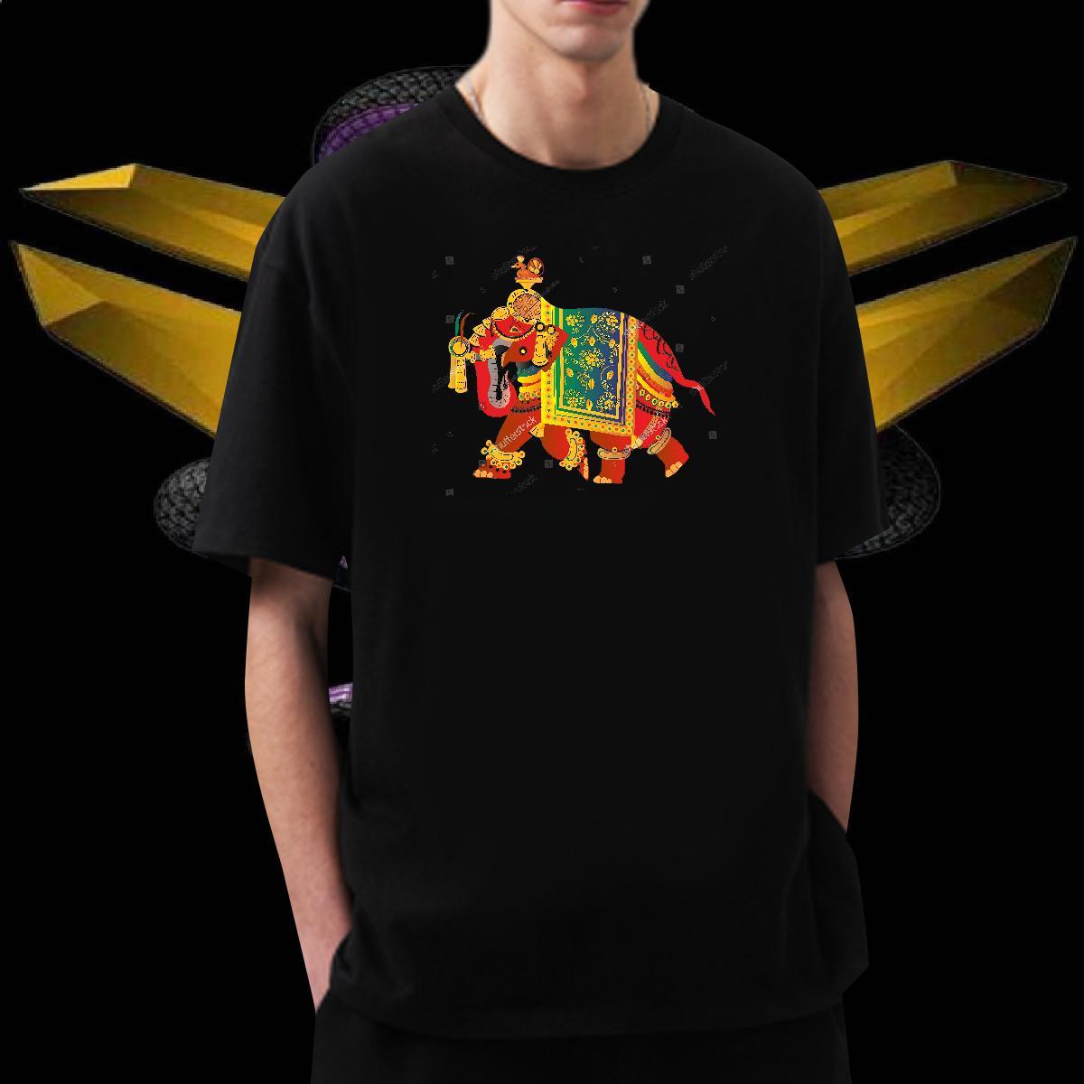 T shirt 230g Cotton elephant Casual Breathable Short Sleeve Customized Men Tshirts New Designer Classic Wear