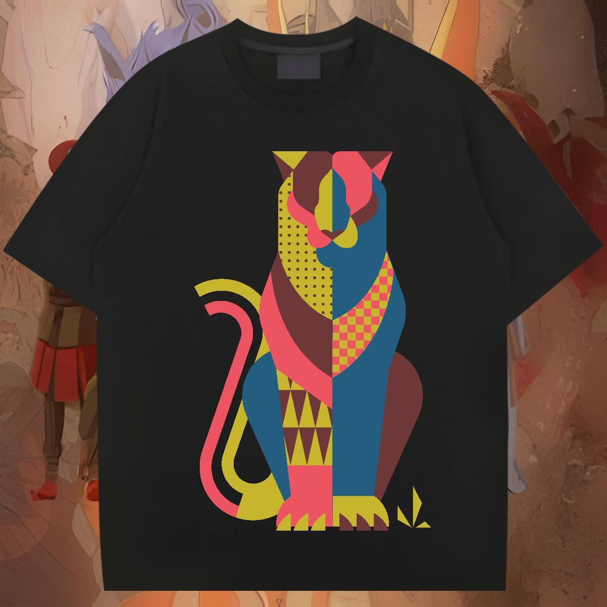 Designer Men Tees 230g Pure Cotton Sport cat Custom Anime Breathable Short Sleeve Factory Direct T Shirt For Man Wear