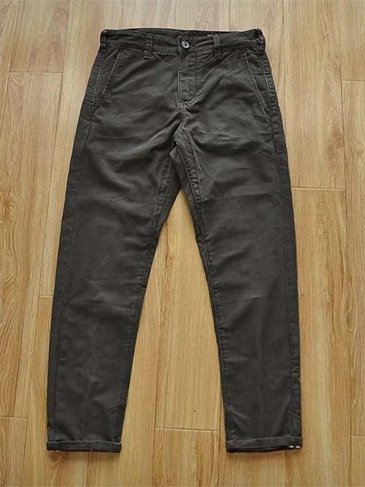 Cargo Pants Men Causal Fashion High Waist Loose Straight Man Spring Quality Chic Solid Trousers 240806
