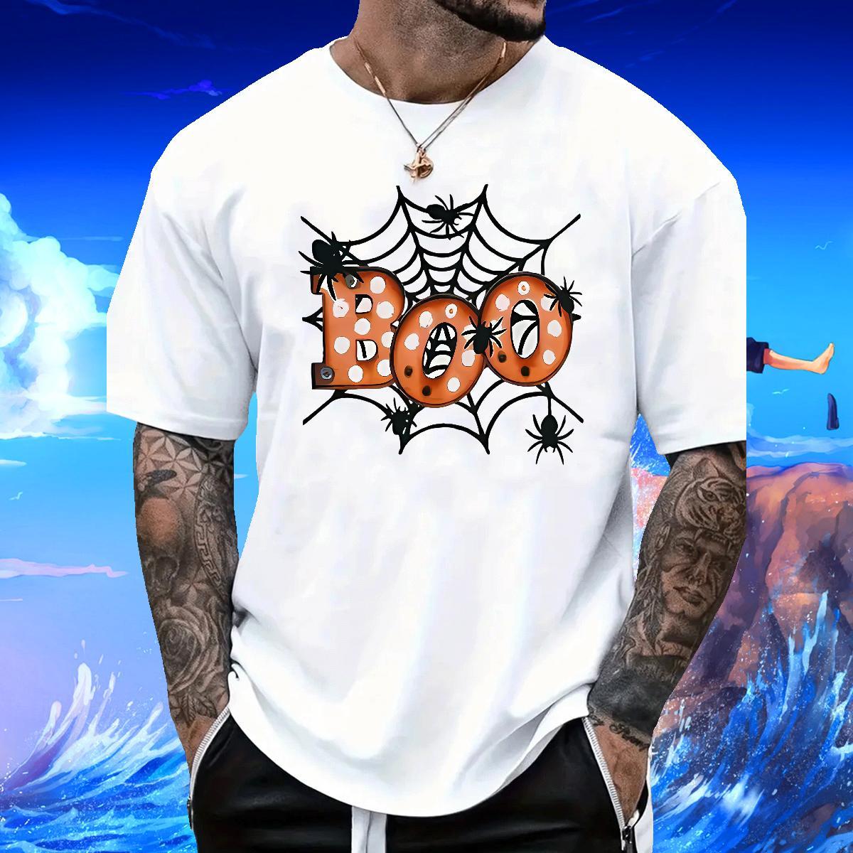 2024 DIY T shirt 230g Pure Cotton spider web Hip Hop Tees Shirts O Neck Short Sleeves Loose Men Tshirts Custom Big Size