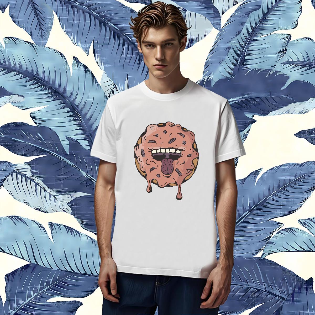 Brand T Shirt For Man 230g Pure Cotton evil Anime Printing Street Tee Shirt Crew Neck Popular Mens Tshirts Oversized 4XL