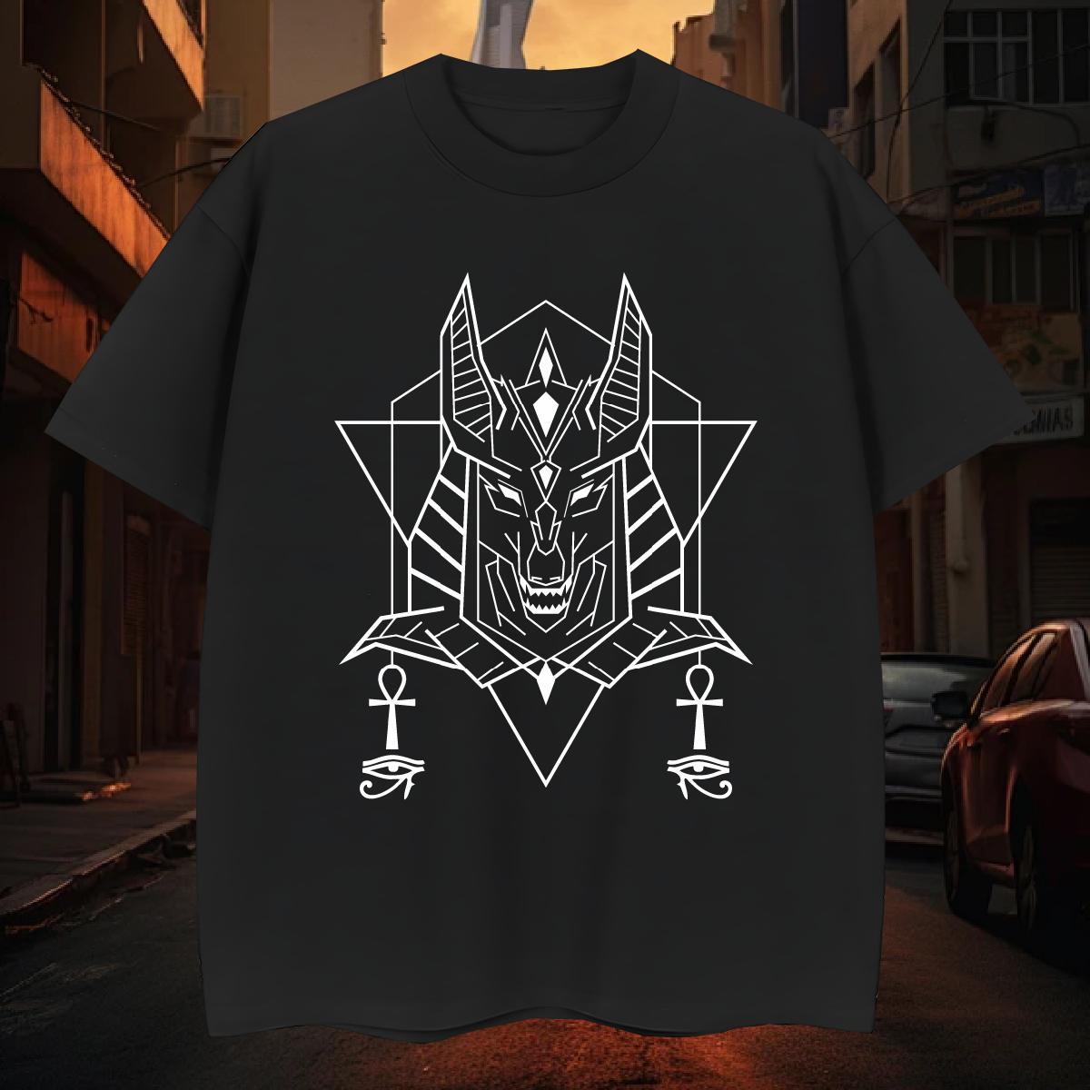 Mens T Shirts 230g Pure Cotton Geometric line Street Wear Breathable Custom Print Plus Size Men Tops Tees Fashion Casual Comfortable Tops Shirt