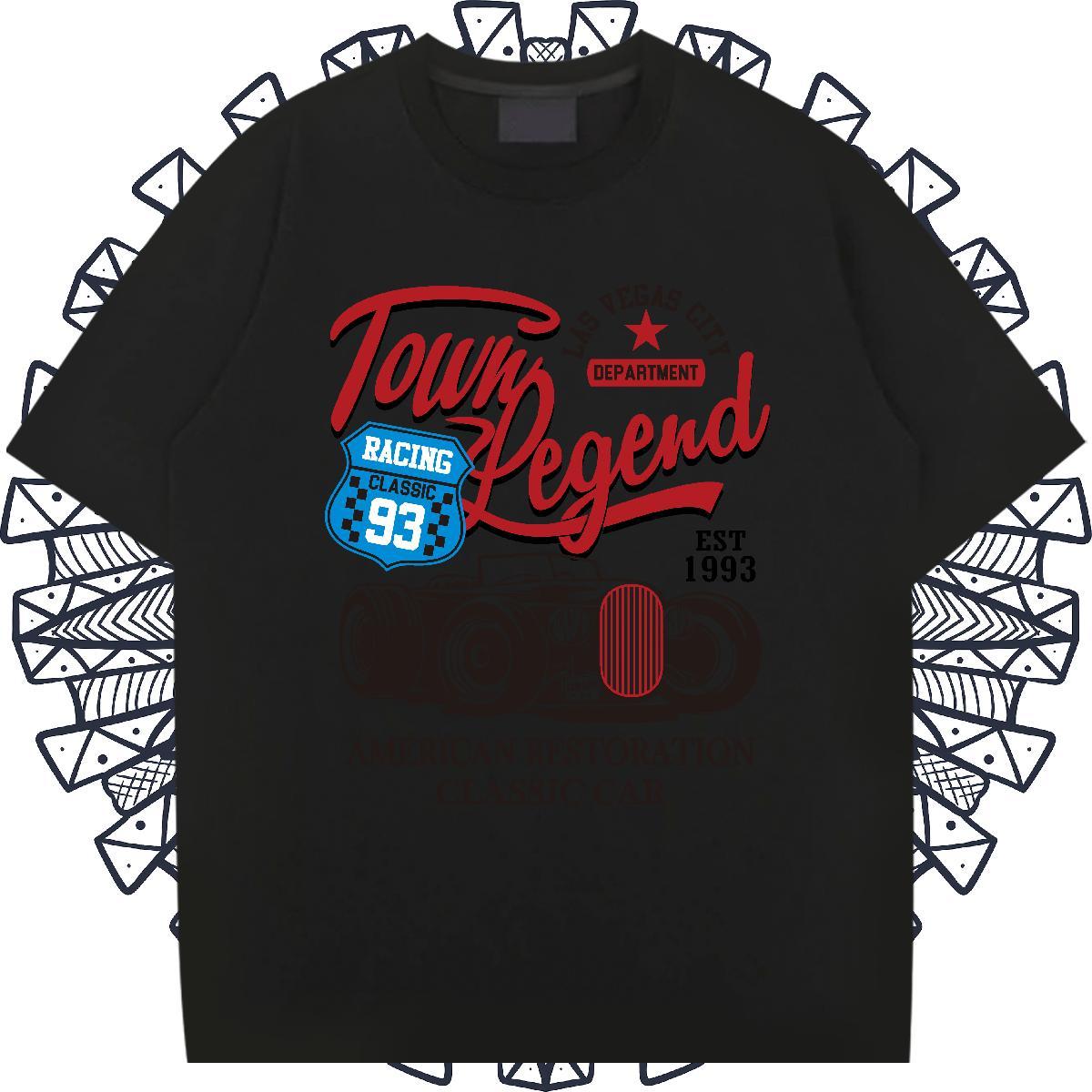 Wholesale Couples T Shirts 100% Cotton 230g Beach car Customized Breathable Short Sleeve Classic T-Shirts Polos