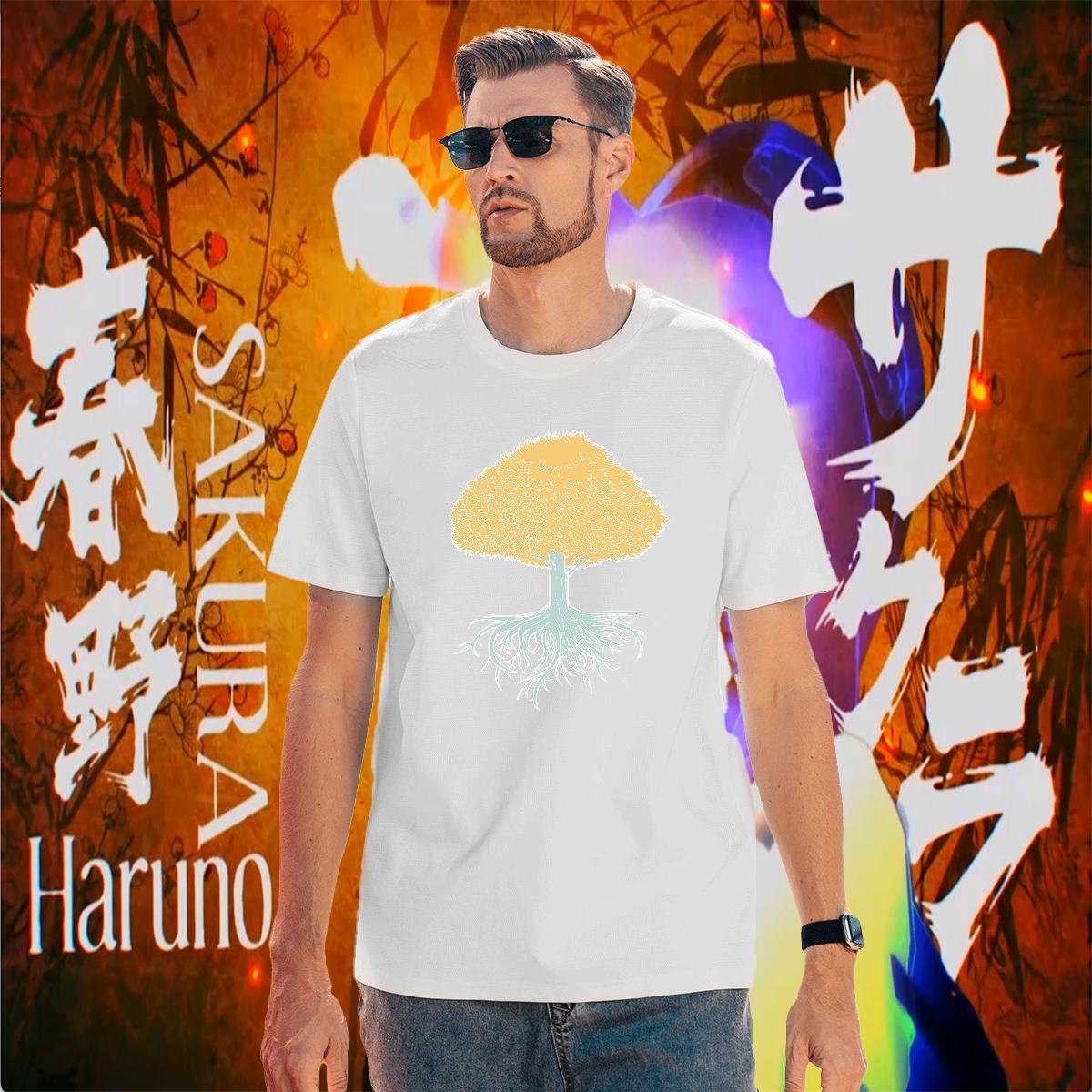 Mens T Shirts 230g Cotton tree Casual Beach Crew Neck Custom Print Plus Size Couples T Shirts New Designer Classic Tees