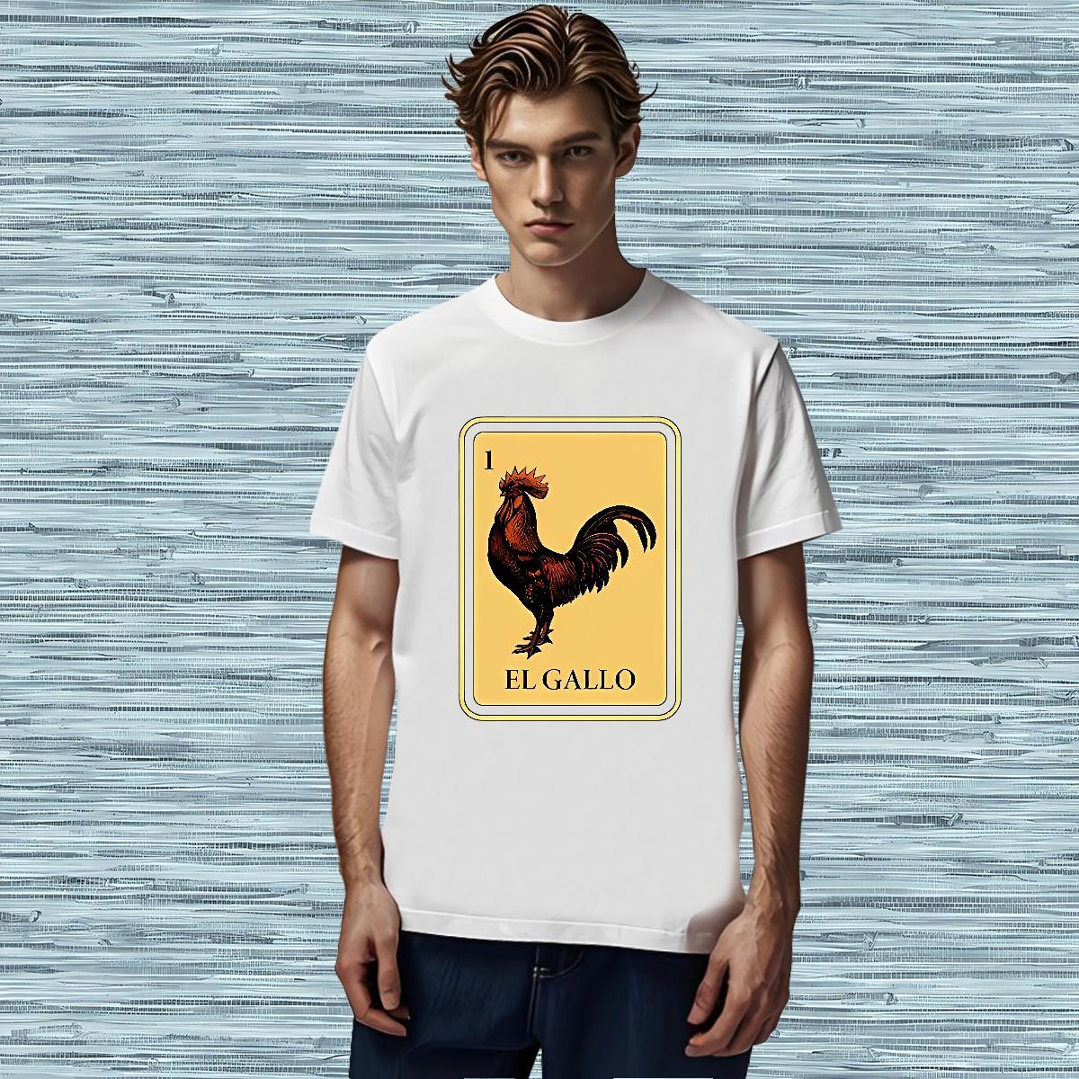 Classic T Shirt For Man 100% Cotton 230g chicken Beach Polos Crew Neck Free Shipping Tshirts Customized