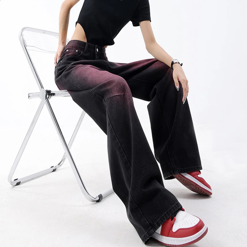 Baggy Jeans For Women Y2K High Street Boyfriend Pants Vintage Low Rise Jeans Aesthetic Clothing Teen s Streetwear Hiphop 240806