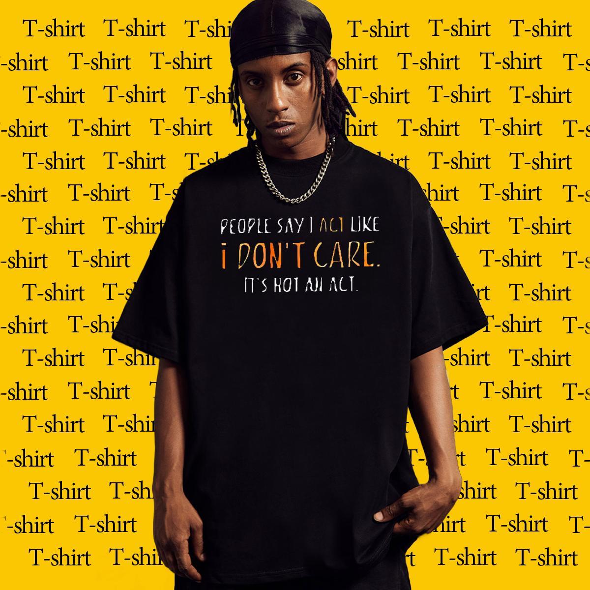 TOP Quality Men Tops Tees 230g Cotton Street letter Oversized O-Neck Short Sleeve Fashion Design Men T Shirts Tee Shirt