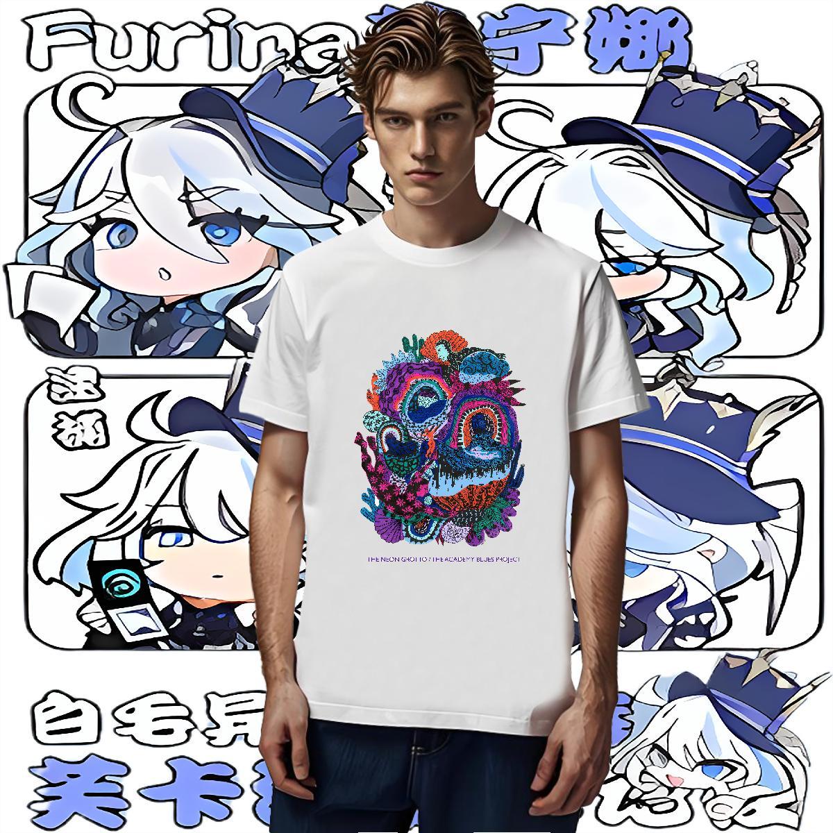 Designer Fashion T-Shirts for Men 100% Cotton 230g flower Street Casual Tshirts Breathable Short Sleeve Wholesale Mens Tshirts Custom Anime