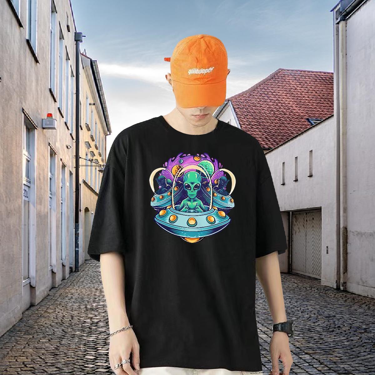 Stylist T-Shirts 230g Cotton halloween Spring Summer Tops Tees Breathable Short Sleeve Cool Mens Tshirts White Plus Size