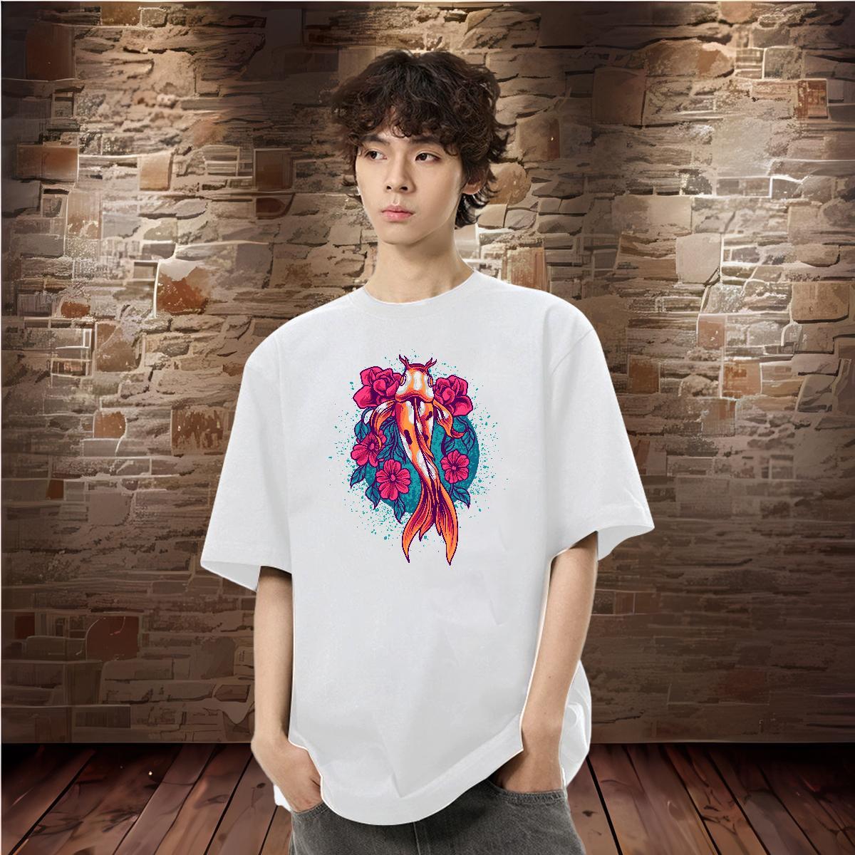Customized T shirt 230g Pure Cotton Street Wear Polos Breathable Free Shipping Tshirt for Man Woman DIY Anime