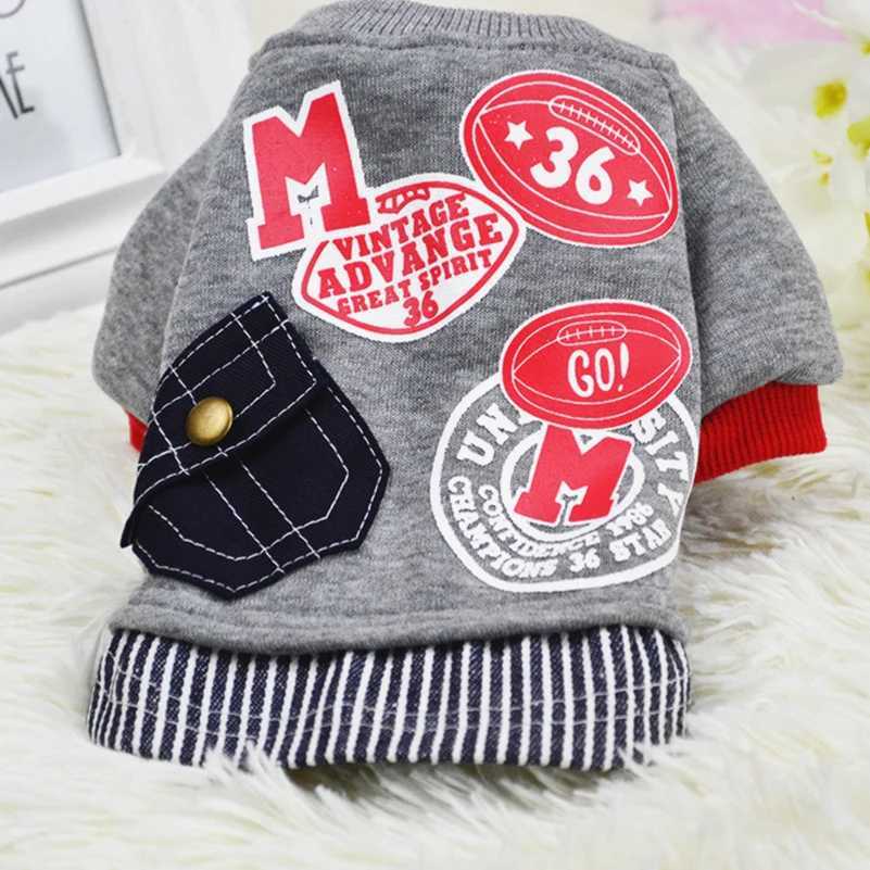 Fashion for Small Dogs Letter Puppy Coat Baseball Jacket Clothing For Dog Yorkie Winter Pet Clothes 25S2Q Y240806 Free shipping