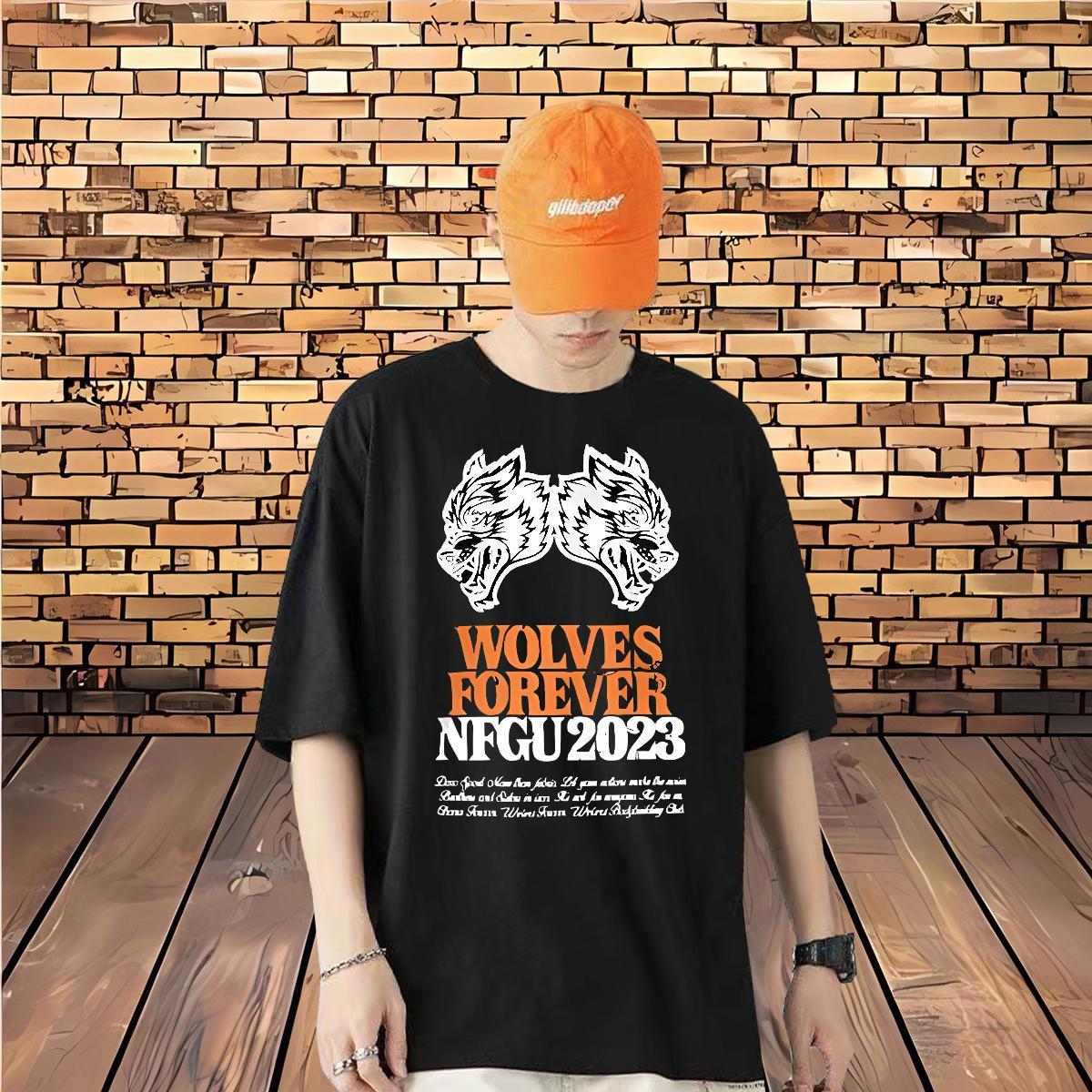 Factory Direct Man T Shirts 230g Pure Cotton wolf Casual Daily Wear Clothes Breathable Short Sleeve Classic Tshirts DIY Logo Oversized