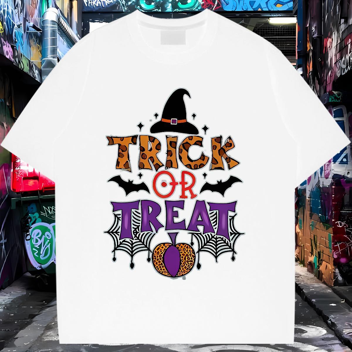 Wholesale Men T Shirts 230g Pure Cotton halloween Casual Top Tees Crew Neck Comfortable Tshirts Oversized 4XL