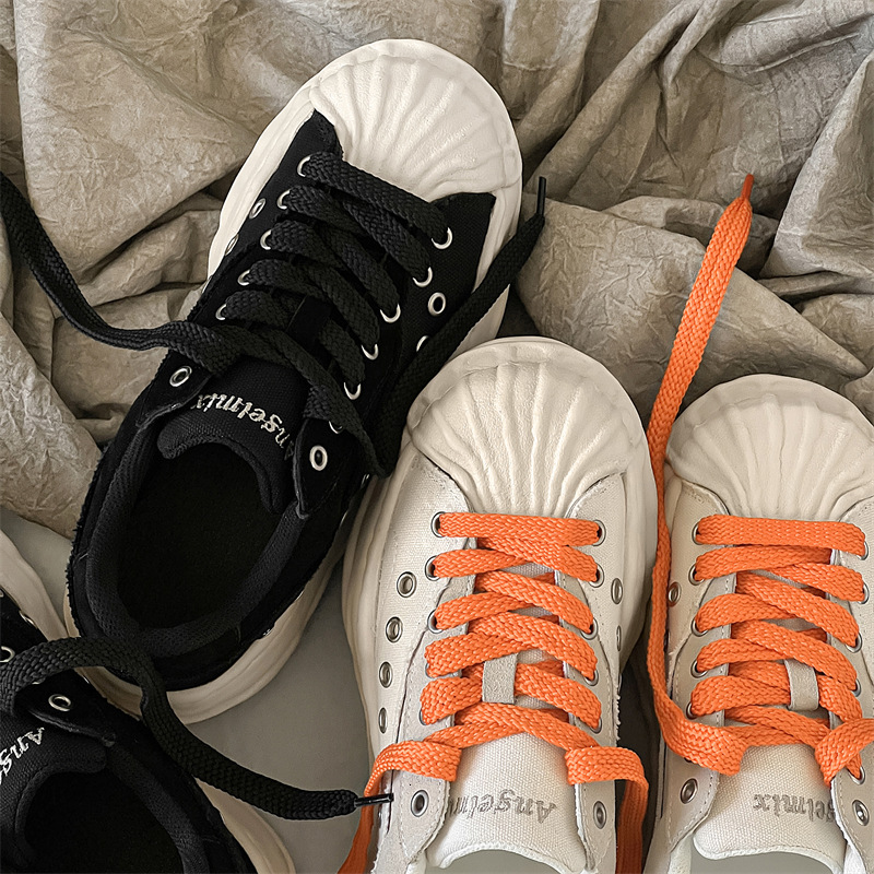 Sanyuan Kangyu Shell Head Dissolved 2024 New Men's and Women's Couple Style Korean Edition Sports Thick soled Height increasing Board Shoes