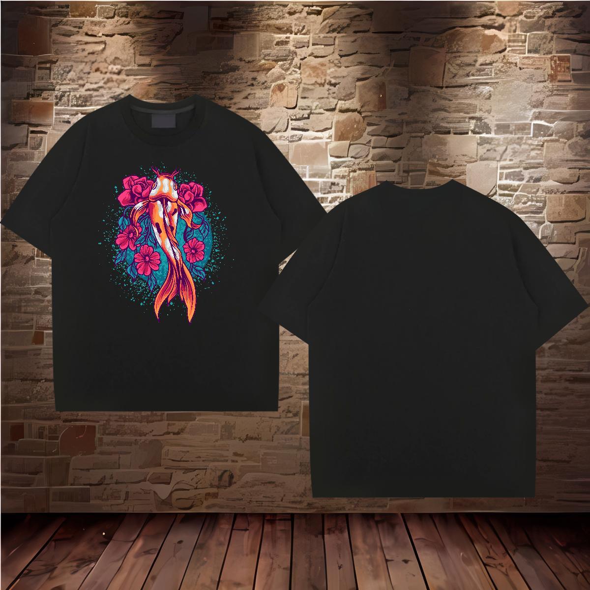 Customized T shirt 230g Pure Cotton Street Wear Polos Breathable Free Shipping Tshirt for Man Woman DIY Anime