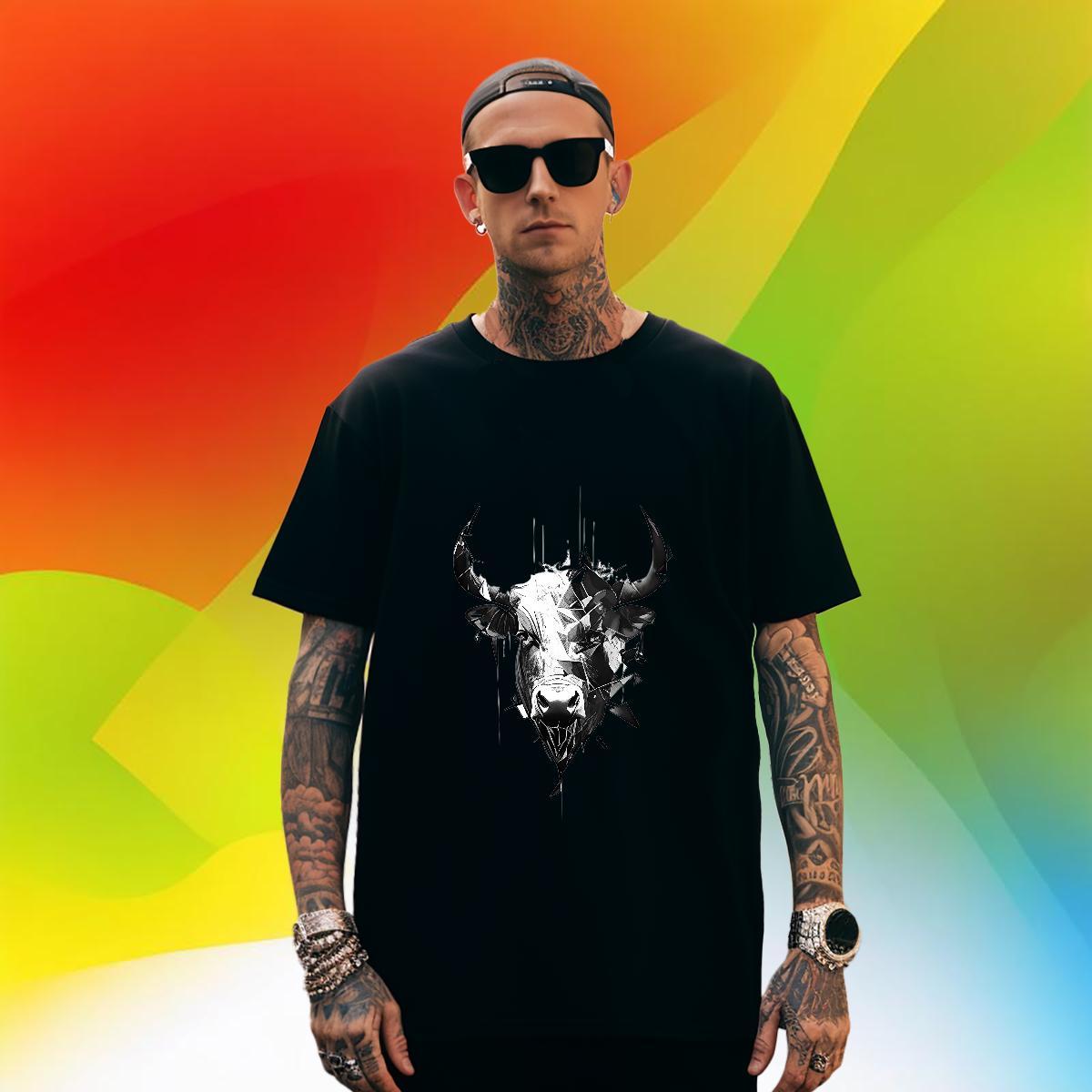 High Quality Couples T Shirts 100% Cotton 230g Sport cow DIY Round Neck Short Sleeve Fashion Design T shirt Top Tees