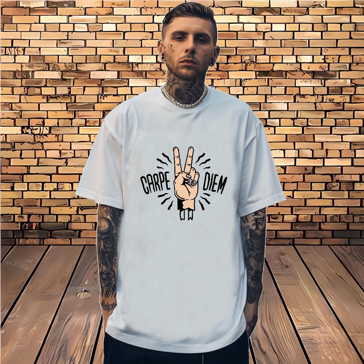 T Shirt For Man 230g 100% Cotton hands Casual Short Sleeve Soft Custom Printed Men Tops Tees New Designer Free Shipping Top Tees