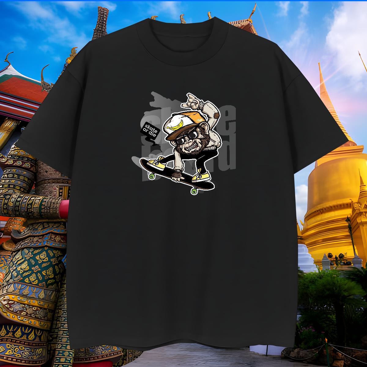 High Quality Tshirts 230g Cotton chimpanzee Man T Shirts Spring Summer Pure Cotton White Plus Size Wholesale Top Tees