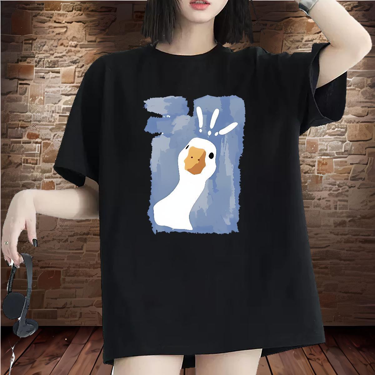 Designer Nice T-Shirts Crew Neck Breathable Woman Tshirt Graphic duck Casual 230g 100% Cotton TOP Quality Tops Shirt