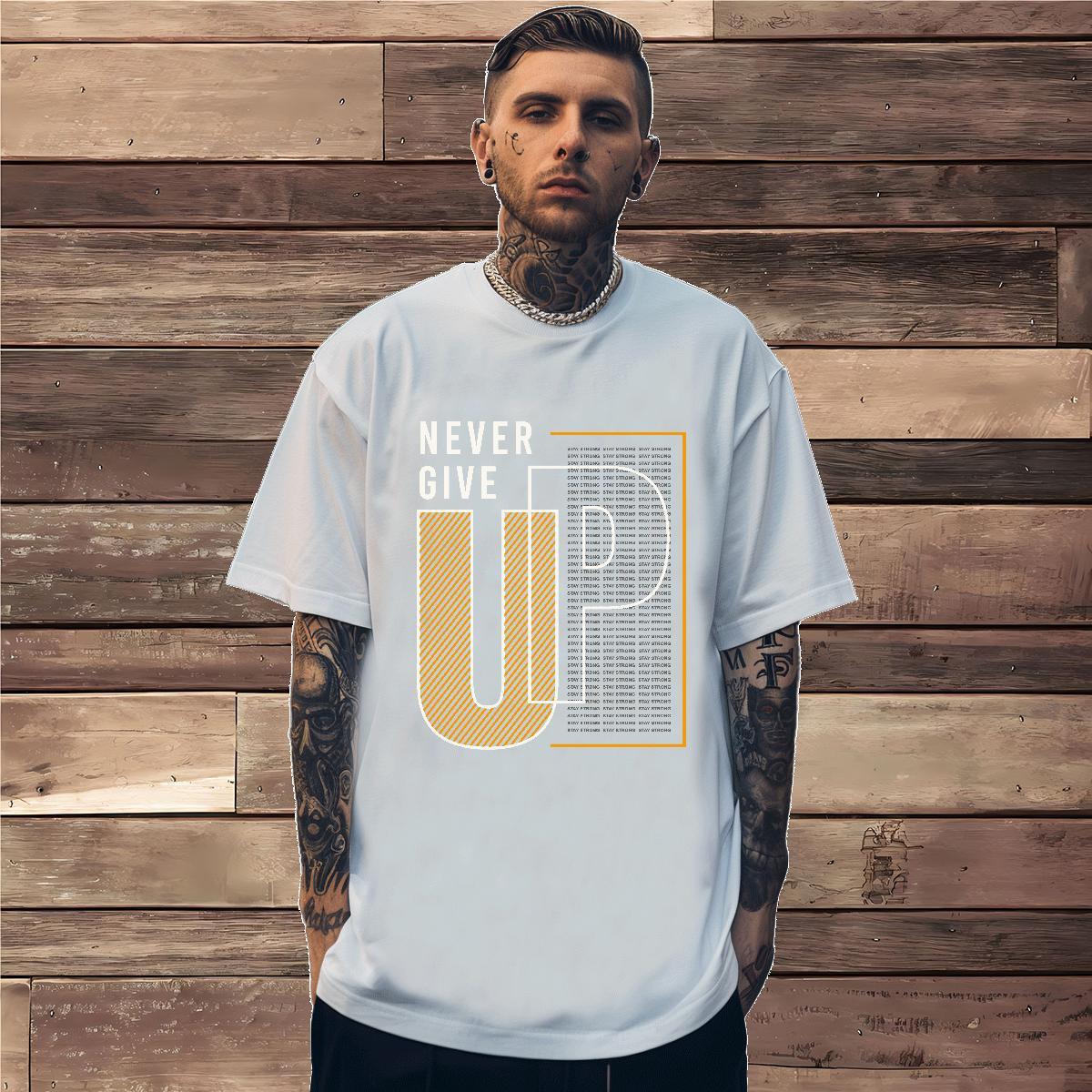 Customized T-Shirts letter Clothes 230g 100% Cotton Outdoor Loose Fit Anime Print Short Sleeve Soft Couples T Shirts
