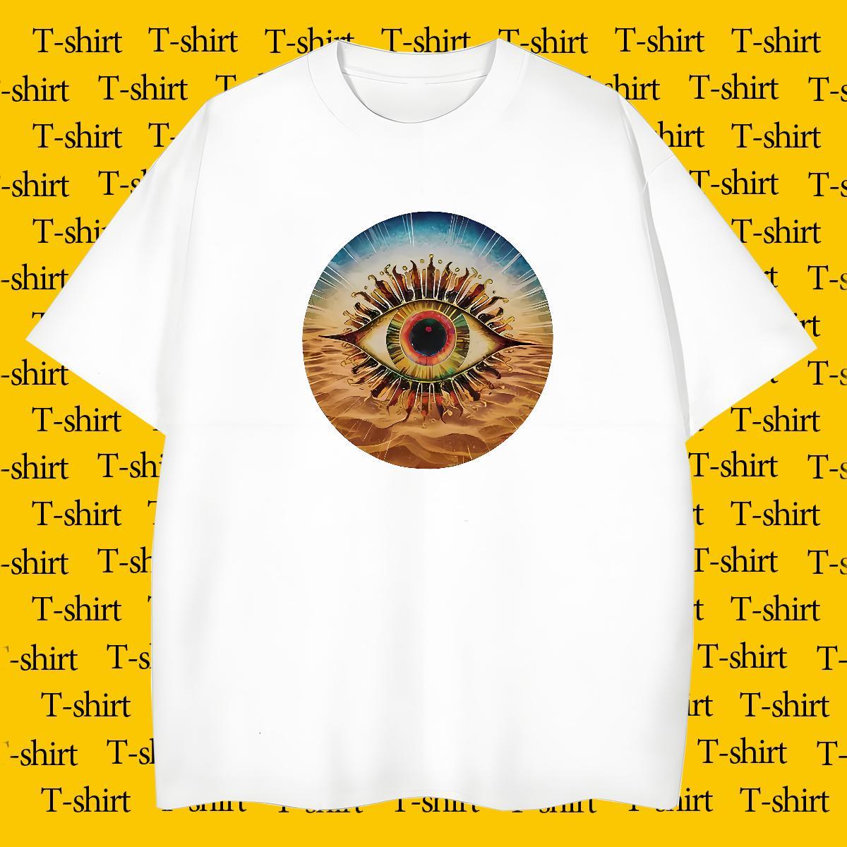 Men T Shirts 230g Pure Cotton logo Spring Summer Crew Neck DIY Men Tees Factory Direct Loose Fit Tops Shirt