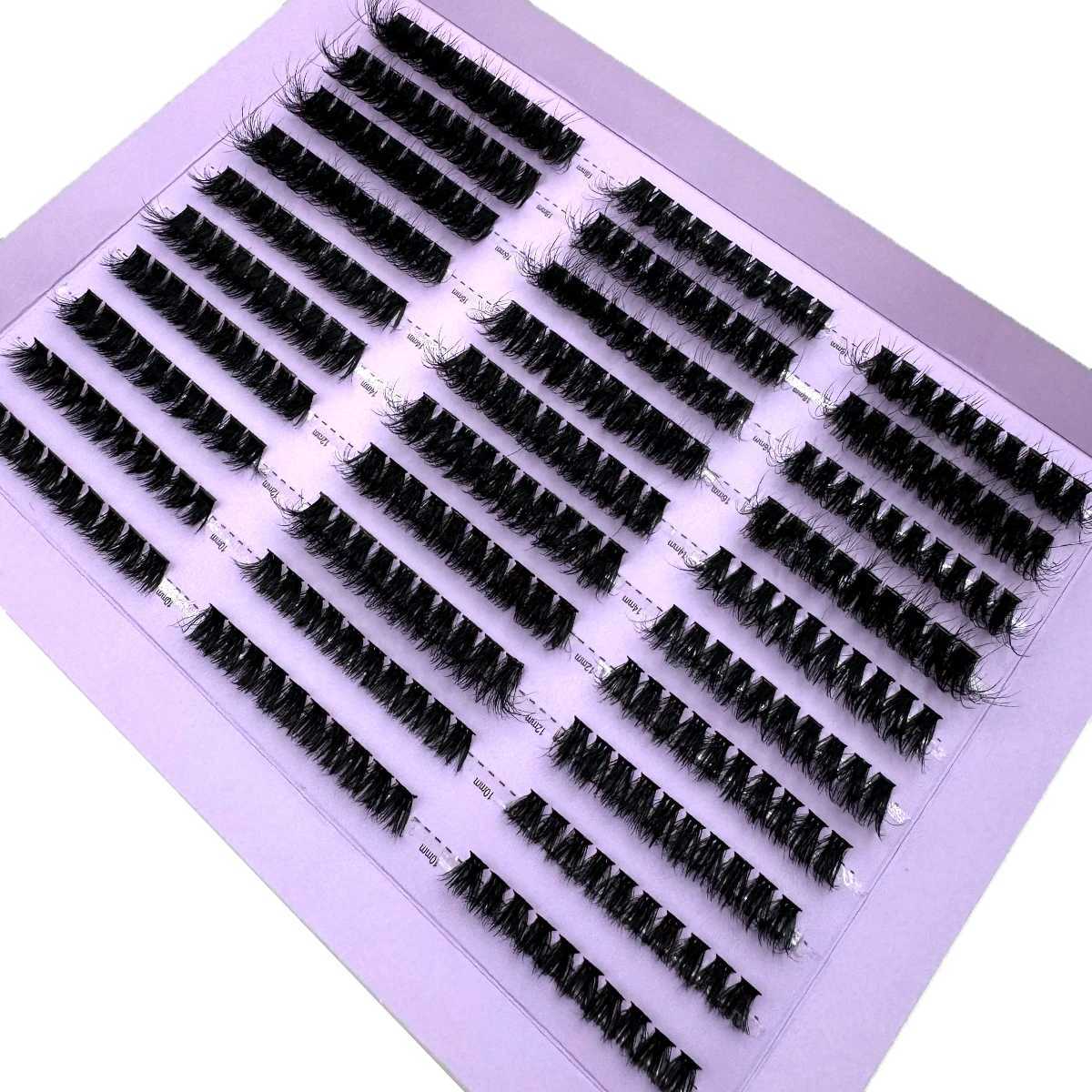 290/300Pcs 5D Fluffy 10-18mm Mixed Eyelash Cluster 60D-120DThick Eyelash D/DD Curled Personal Eyelash DIY Extended Eyelash W240803