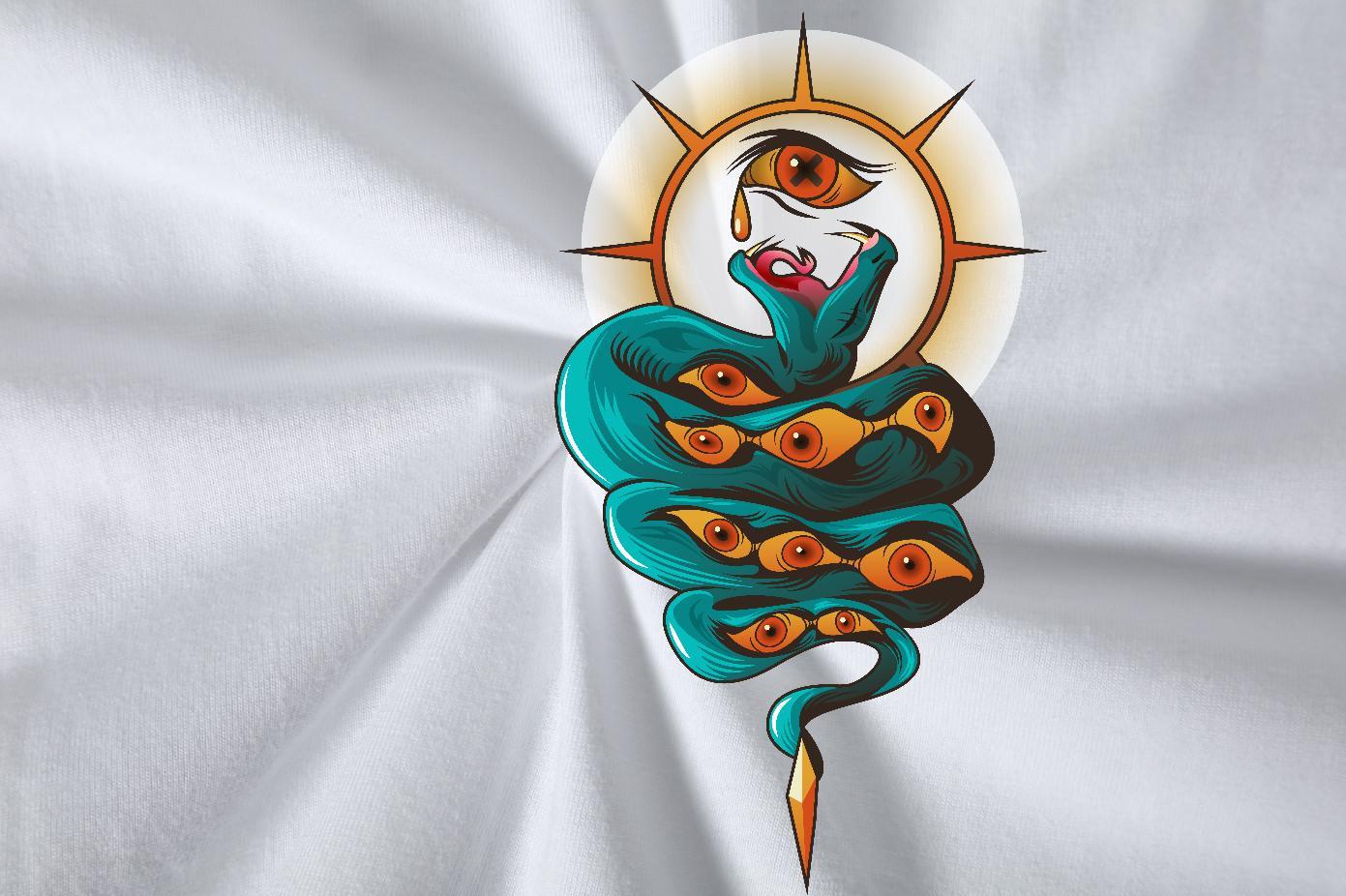 New Mens T Shirts 230g 100% Cotton snake High Street Hip Hop Tee Shirt Crew Neck Breathable High Quality Men Tees Custom Anime