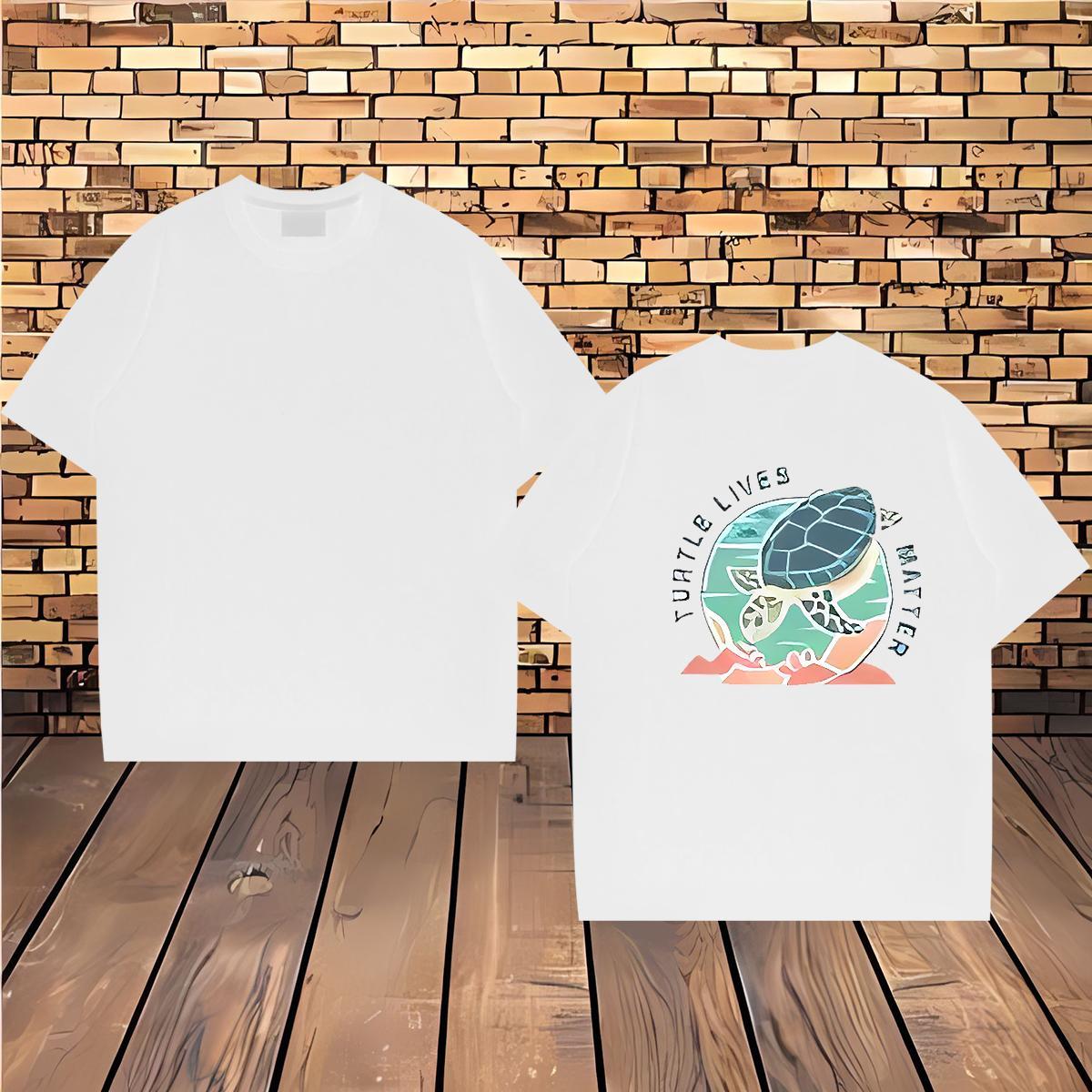 Wholesale Man T Shirts 230g Pure Cotton Street Casual Tee Shirt Breathable Crew Neck Unisex Men Tees White Plus Size