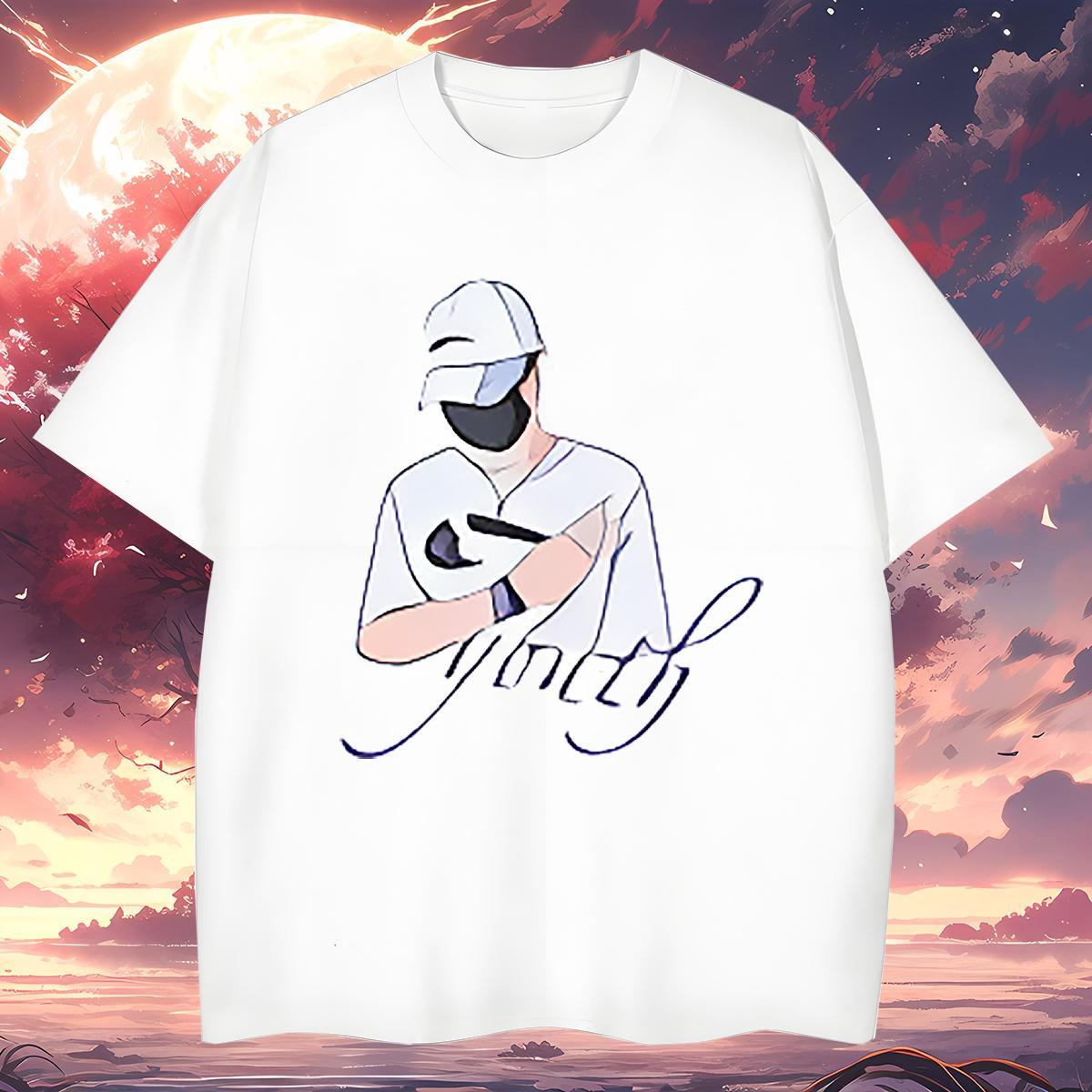 T shirt 230g Pure Cotton painting Casual Breathable Soft Custom Cartoon Men Tops Tees Classic Wholesale Tops Shirt