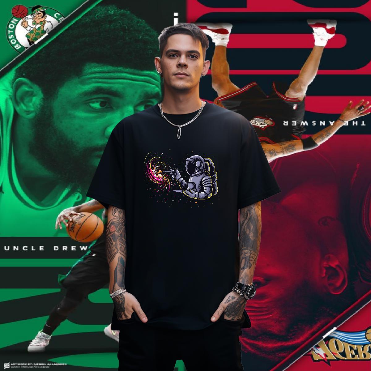 Mens T Shirts 230g Pure Cotton universe Sport Short Sleeve Soft Customized Print Men Tees Classic Casual Cool Design Tees Shirts